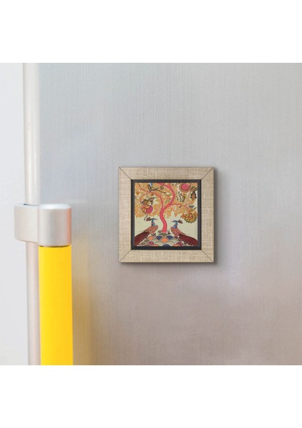 Renkli Tavus Kuşları Baskılı Mdf Magnet, Şık ve Dekoratif 161 modelleri