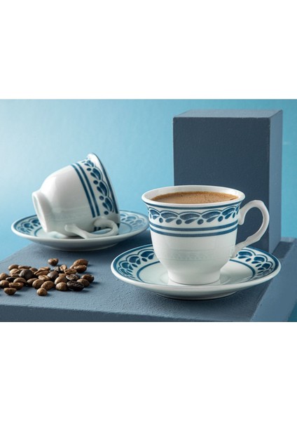 Lacivert 4 Parça Kahve Fincan Takımı, 80 Ml, 2 Kişilik Set fiyatları