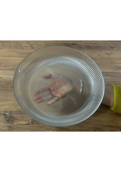 Turuncu Cam Origami Stil Büyük Boy Salata Kasesi, 31CM Çap, 5.5cm Yüksekliğinde fiyatları