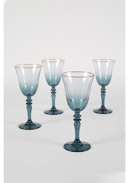 Petrol Mavisi 4'lü Su Kadehi Seti, 270 Cc, Şık ve Kullanışlı Içecek Aksesuarı fiyatları