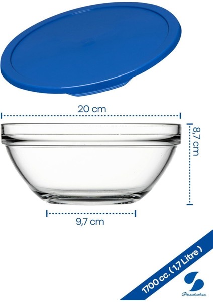 Iki Parça Mavi Kapaklı Büyük Saklama ve Kase Takımı, 1700CC, Turuncu Renk fiyatları