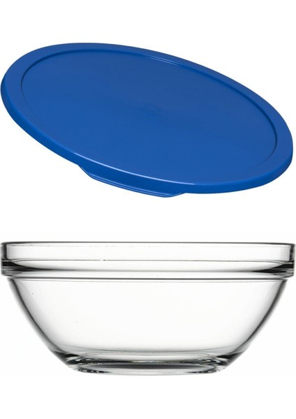 Iki Parça Mavi Kapaklı Büyük Saklama ve Kase Takımı, 1700CC, Turuncu Renk modelleri