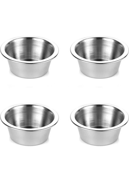 Paslanmaz Çelik Mini Kase Seti, Çok Amaçlı, Dayanıklı, Şık ve Hafif, 4'lü Paket