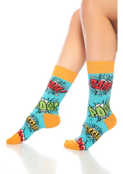 Renkli Çorap- Comıc /Unisex 35-38 indirimleri
