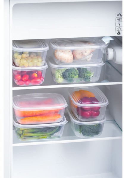 Turuncu, 20 Adet 1l Sızdırmaz, Kendinden Kapaklı, Derin Dondurucu Uyumlu Saklama Kabı fırsatları