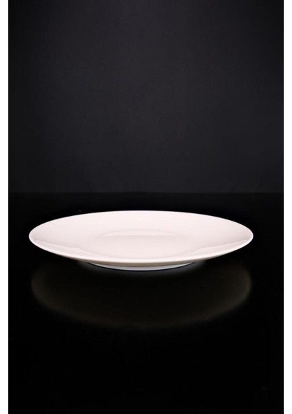 Şık 6'lı Porselen Servis Tabağı, 25 Cm, Bej, Modern ve Minimal Tasarım fırsatları