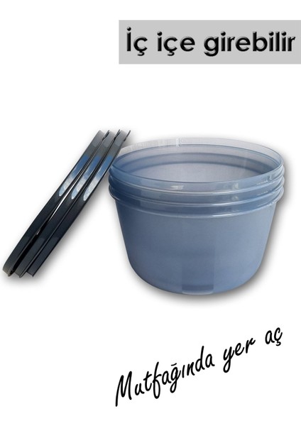 3'lü 5 Litre Yoğurt Mayalama Kabı Seti, Gri, Yoğurt Mayası Dahil Değildir fiyatları