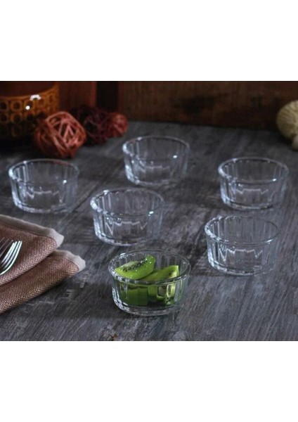 Turuncu Mini Cam Kase Seti, Sosluk ve Reçellik, 6'lı Paket fiyatları