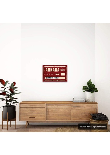 Ahşap Retro Şehir Tabelası 20X30CM, Dekoratif Poster fiyatları