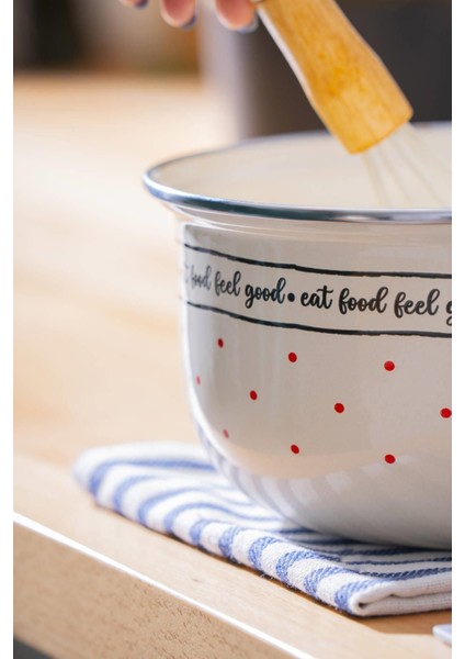 Bej Emaye Karıştırma Kabı, 18 Cm, Şık ve Dayanıklı Mutfak Gereci modelleri