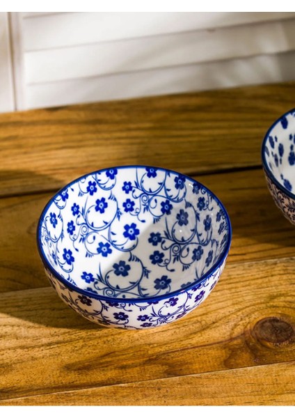 Renkli Baskılı Seramik Kase Çift Seti 11 Cm, Şık ve Kullanışlı Mutfak Aksesuarı modelleri