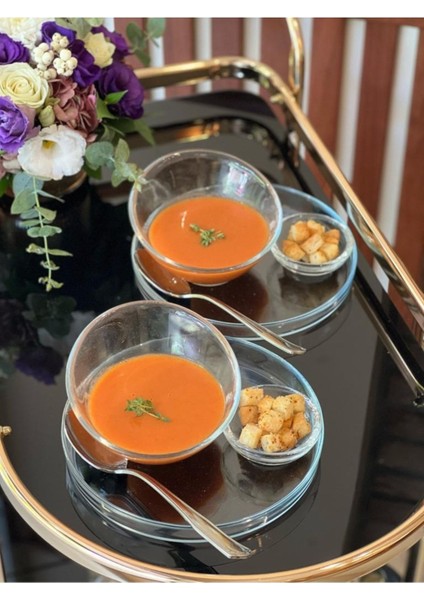 14,5 cm Cam Çorba Kasesi, Şık ve Kullanışlı Tekli Tasarım