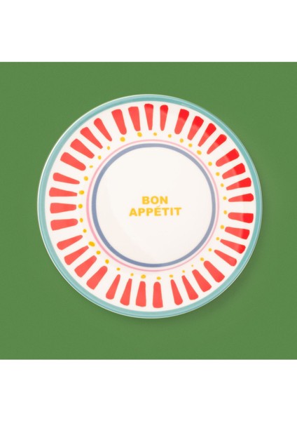 Renkli 25 cm Servis Tabağı, Şık ve Kullanışlı, Mutfak Zarafeti