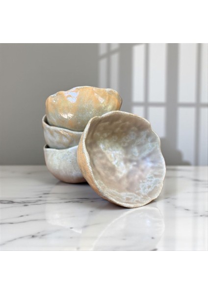 El Yapımı Doğal Dokulu Ekru Seramik Kase, Şık ve Kullanışlı Tasarım fiyatları