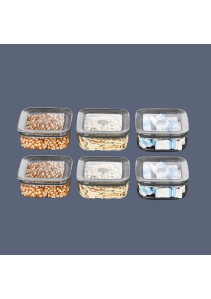 6 Adet 350ML Vipahmet Sude Serisi Vakumlu Saklama Kabı, Turuncu