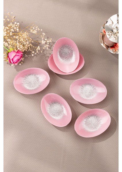 6'lı Pastel Cam Gondol Seti, 12 Cm, Şık Pembe Renkli. modelleri