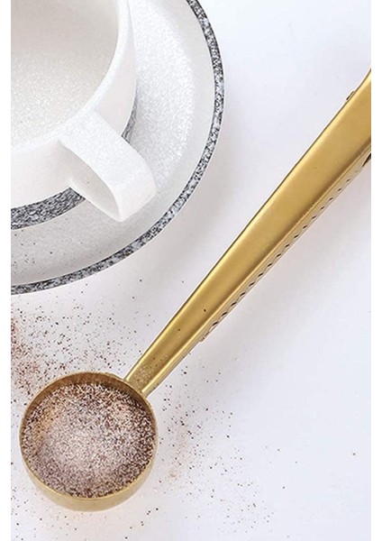 2'li Çok Fonksiyonlu Gold Paslanmaz Çelik Kahve Ölçü Kaşığı fiyatları