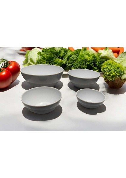 Zambak Elegant Çift Renkli 4'lü Kase Takımı, Şık ve Modern Tasarım