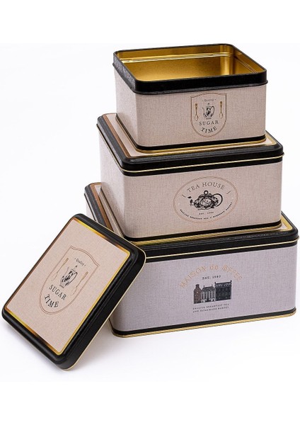 Mavi Azura Desenli Metal Saklama Kabı, Organizer ve Makyaj Kutusu, Şık ve Fonksiyonel modelleri