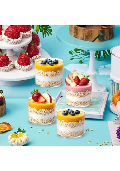 Borosilikat Cam Sunum Kasesi 4'lü Set, 400 Ml, Magnolia, Puding, Reçel, 9x7 cm fırsatları