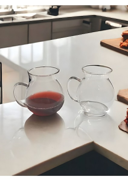 6'lı Borosilikat Çay Bardağı, 225 Ml, Isıya Dayanıklı, Şık ve Dayanıklı Sunum Bardakları fırsatları