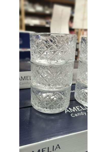 Şık Cam Çerezlik ve Lokumluk, 6'lı Set, Zarif ve Kullanışlı Tasarım modelleri