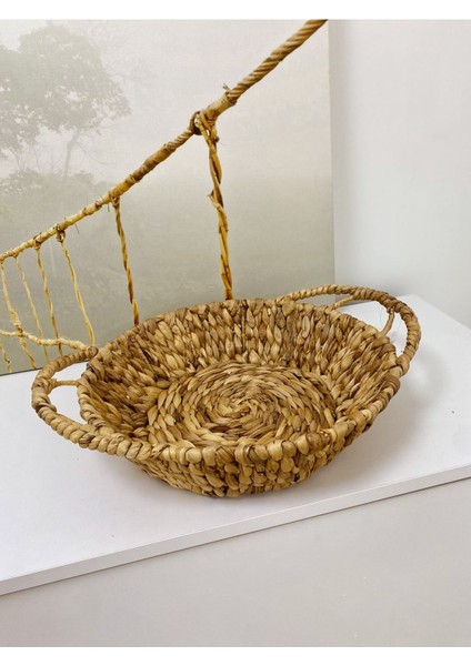 Doğal Hasır Yuvarlak Dekoratif Tepsi 32X32X7 Cm, Şık ve Kullanışlı Tasarım fiyatları