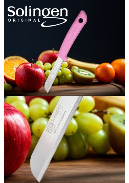 12'li Tırtıklı Meyve ve Sebze Bıçak Seti, Pembe, Şık ve Kullanışlı. fiyatları