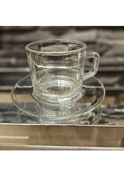 12 Parça Beyaz Çay ve Kahve Fincanı Takımı, Şık ve Kullanışlı Set