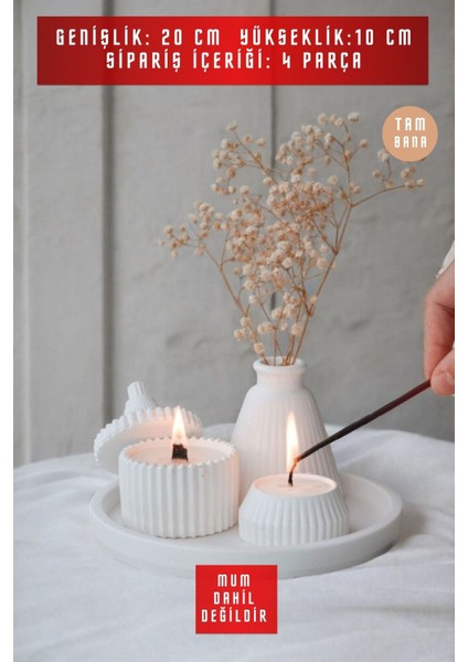 Şık Beyaz Takı ve Dekoratif Tabağı Seti, 3 Parça, Modern ve Zarif Tasarım modelleri