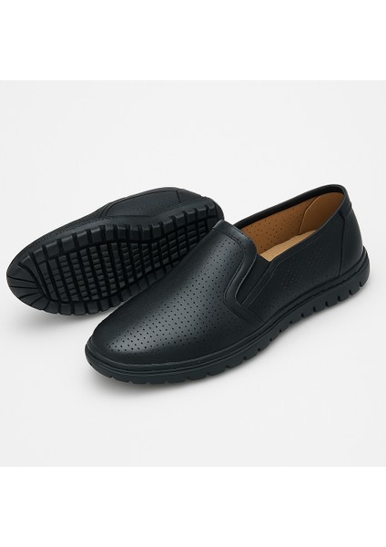GR0189 Deri Günlük Kullanım Delikli Yazlık Comfort Erkek Ayakkabı modelleri