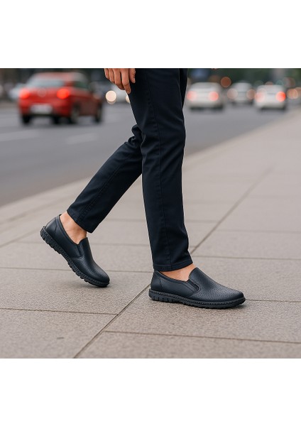 GR0189 Deri Günlük Kullanım Delikli Yazlık Comfort Erkek Ayakkabı fırsatları