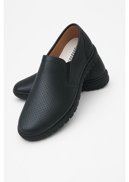 GR0189 Deri Günlük Kullanım Delikli Yazlık Comfort Erkek Ayakkabı indirimleri