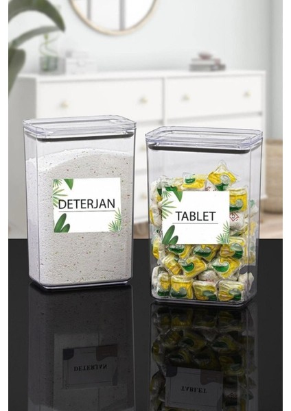 2,9l Çok Amaçlı Dikdörtgen Vakum Kapaklı 2'li Set, Temizlik ve Dekorasyon Için fırsatları