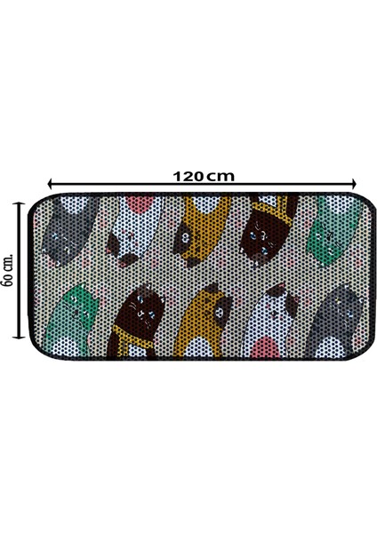 Elekli Tuvalet Desenli Önü Kedi Kumu Paspası 60X120 cm Desen 6 fiyatları
