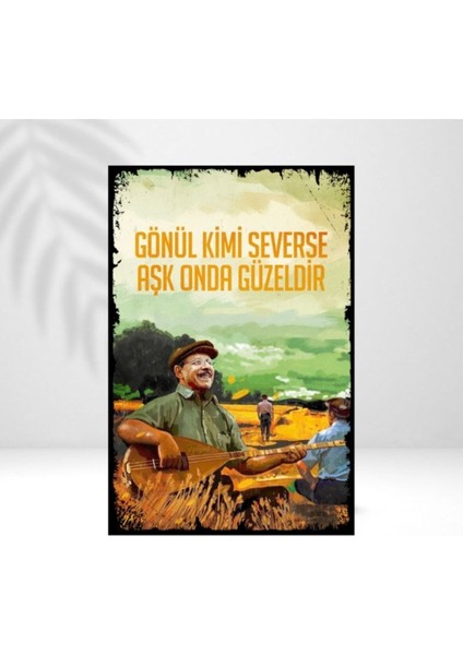 Doğa Esintisi Ahşap Poster, Sıcak ve Şık Dekorasyon Için Mükemmel Seçim