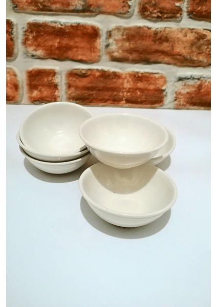 Beyaz Porselen Mini Kase Seti, Reçel, Bal ve Kahvaltılık Için 6 Adet 10X4 cm fiyatları