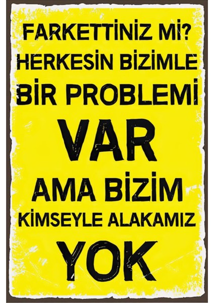 Retro Ahşap Duvar Yazısı Poster, Şık ve Doğal Dekorasyon Unsuru