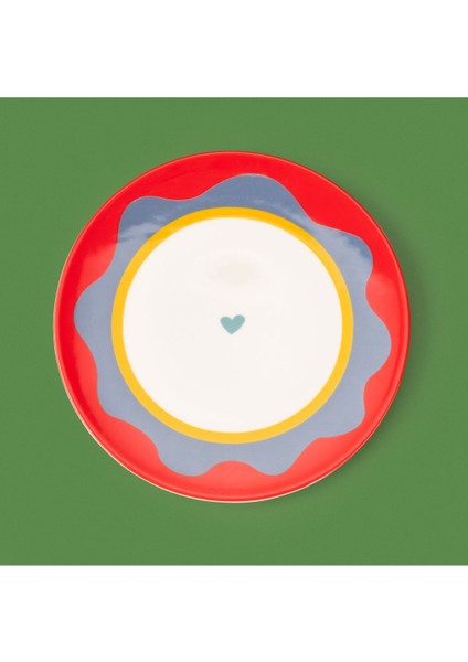 Kırmızı/yeşil 25 cm Servis Tabağı - Şık ve Kullanışlı Mutfak Aksesuarı fiyatları