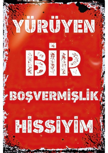 Retro Ahşap Duvar Yazısı Poster, Şık ve Doğal Dekoratif Ürün