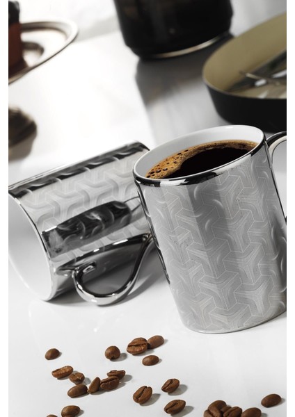 Şık 2'li Gri Seramik Bardak Takımı, Dayanıklı ve Estetik Tasarım fiyatları