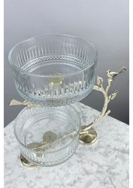 2 Katlı Cam Sunumluk, Kurabiye ve Meyve Kasesi, Şık ve Kullanışlı Tasarım fiyatları