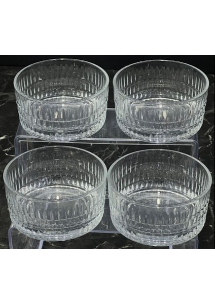 Beyaz 4'lü 300CC Yağmur Kase Seti, Şık ve Kullanışlı Ev Dekoru Aksesuarı