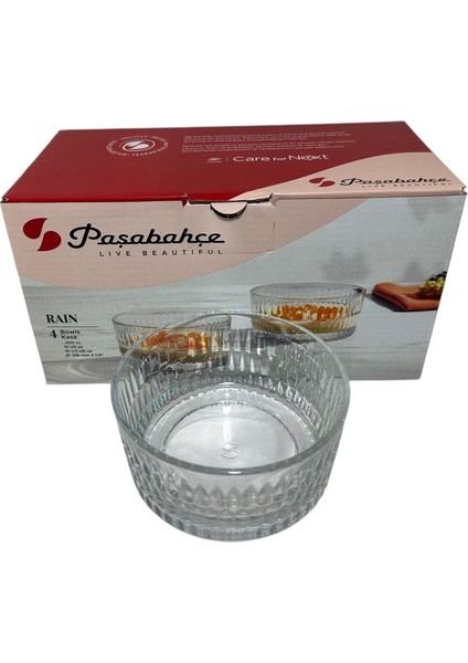 Beyaz 4'lü 300CC Yağmur Kase Seti, Şık ve Kullanışlı Ev Dekoru Aksesuarı