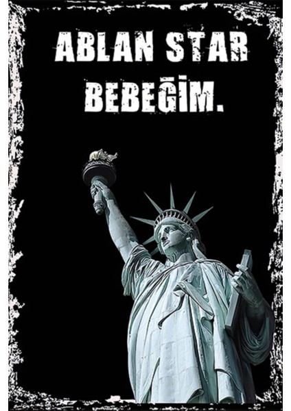 Retro Ahşap Duvar Yazısı Dekoratif Poster, Şık ve Doğal Tasarım