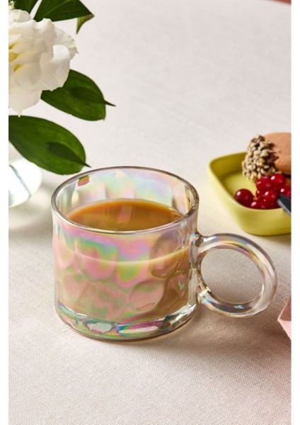 Gri Lüsterli Cam Kupa 300 Ml, Şık ve Kullanışlı Içecek Kabı fiyatları