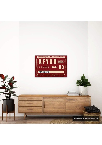 Afyon Şehir Temalı Retro Mdf Ahşap Poster 20X30CM modelleri