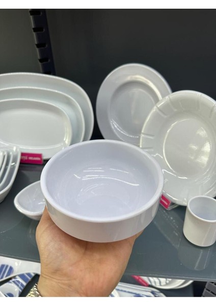 Beyaz 12 cm 6'lı Melamin Çorba Kasesi Seti, Şık ve Dayanıklı Tasarım fiyatları