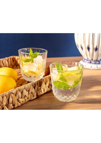 Turuncu 4'lü 320 ml Su Bardağı Seti, Şık ve Kullanışlı.