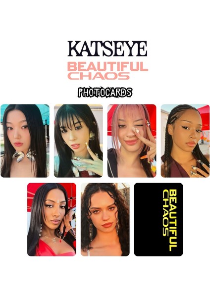 Katseye '' Beautiful Chaos '' Photocards Set 1